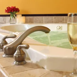 Oour suites have jacuzzi tubs for romance and relaxation.