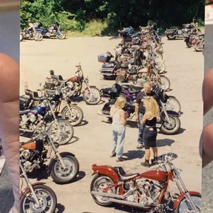 a group of motorcycles