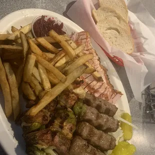 Extra Large Meat Platter! Cevapi, Vesalice (smoked pork loin) &amp; kabobs!