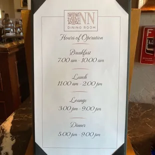 Opening hours 01-2025
