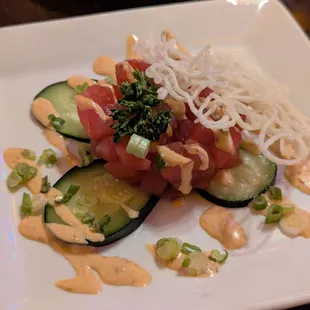 The tuna poke is the best appetizer here.