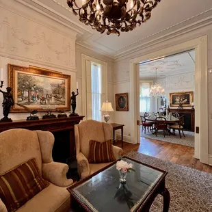 a formal living room