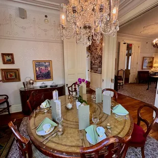 a formal dining room