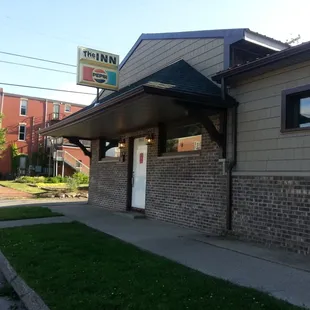 the front of the restaurant