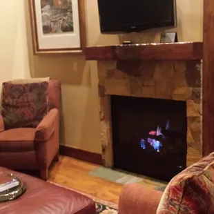 Nice fireplace