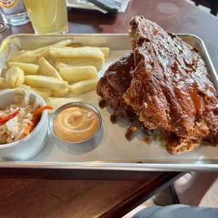 Ribs with Yucca Fries