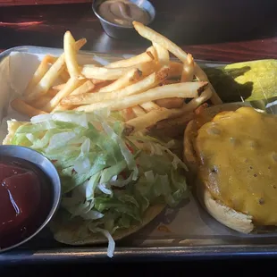 Happy hour cheeseburger