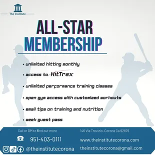 Monthly memberships