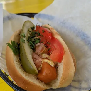 Chicago veggie dog