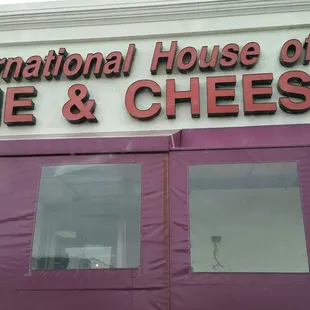 the front of the building