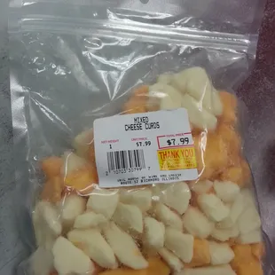 Mixed cheese curds...