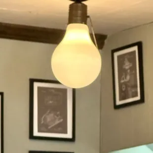 Cool light in dedication to the founder of electricity!