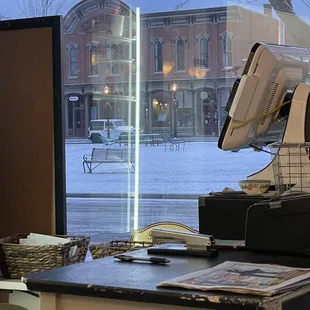 View across the Town square...