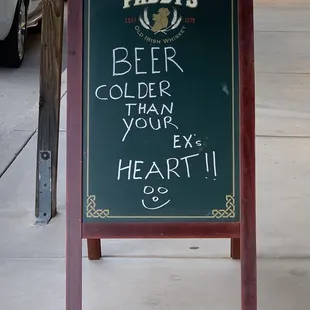 The beer was quite frosty for sure!