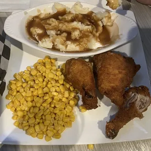 Fried chicken dinner