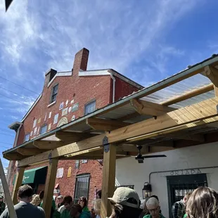 outside