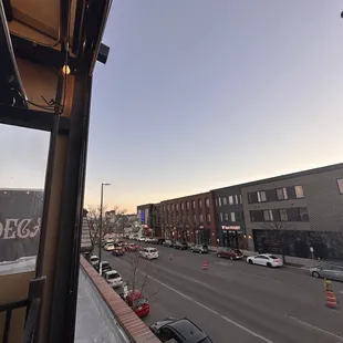 View of South Broadway from rooftop