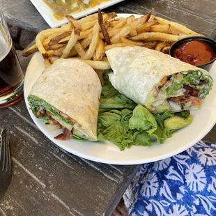 Grilled chicken wrap