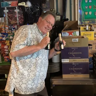 They have lovely Chandon