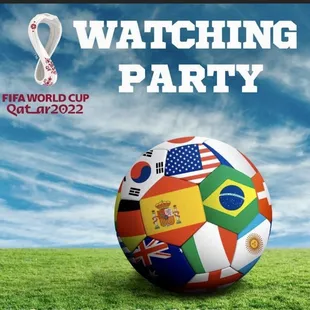 a soccer ball with flags on it