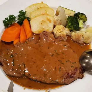 Steak Diane Flambe
