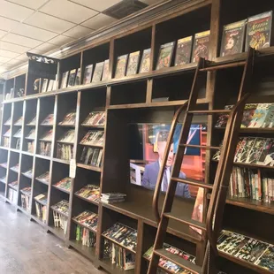 More shelves of books