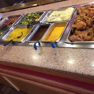 a variety of food items