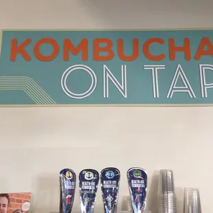 They have Kombucha on tap