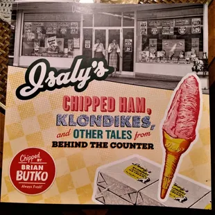 Paperback book I got as a Christmas gift. 148 pp, listed price is $19.95 and is associated with the History Center. Awaiting ice cream temps