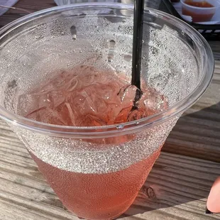 watermelon rum punch (already halfway through)