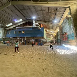 Indoor court and restaurant/bar