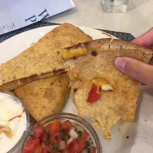 Overcooked quesadilla.. how do you mess that up?