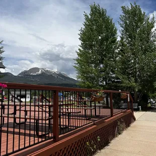 a view of the mountains