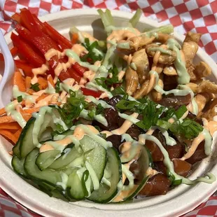 Salmon poke bowl