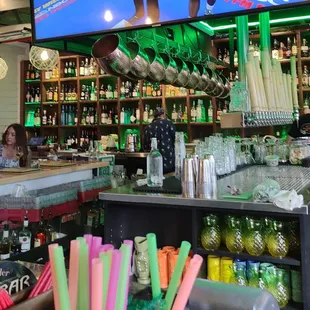 Partial view of the bar