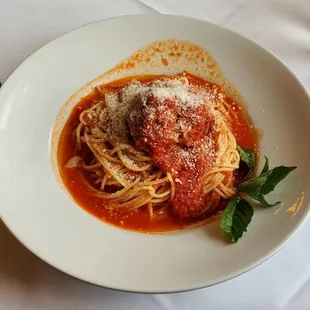 Veal Meatball &amp; Spaghetti