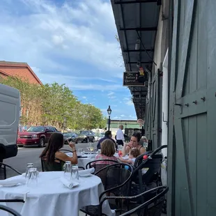 Sidewalk seating
