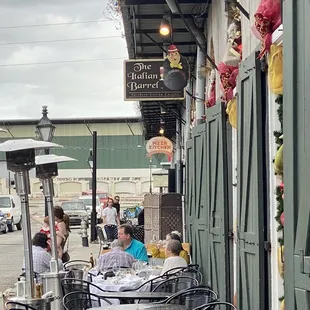 Dining outside