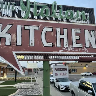Sign out front