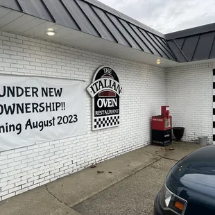 the front of the restaurant