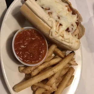 Chicken Parmesan sandwich