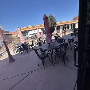 Outdoor patio seating