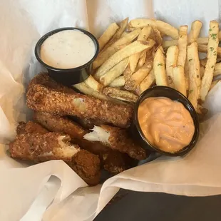 Cod Filets and Fries