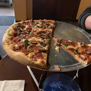 All meat pizza I think.