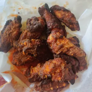 Disappointed by burnt hot wings