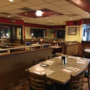 Inside the restaurant