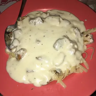 Fettuccine Alfredo w/ chicken