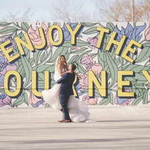 Beautiful mural in parking lot