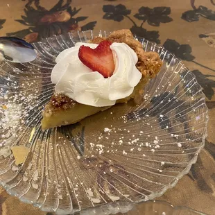 Buttermilk walnut pie. Delicious