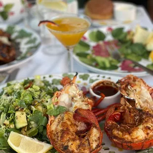 1.5 lb. fresh Eastern lobster with homemade tagliatelle and The Ivy pink sauce